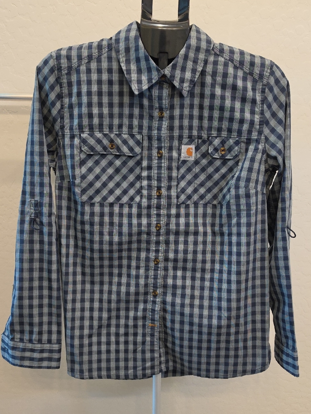 Carhartt Navy Plaid Casual Shirt